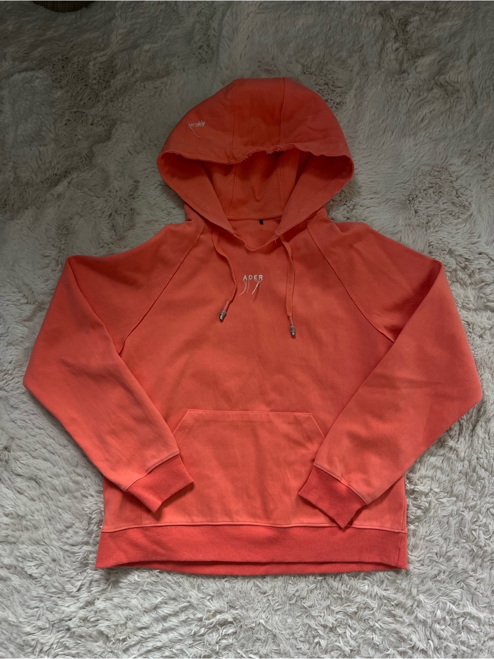 Ader ERROR coral orange Hoodie - Casual Men's Pullover